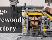 レゴで実働する丸太の運搬＆加工施設を製作！！